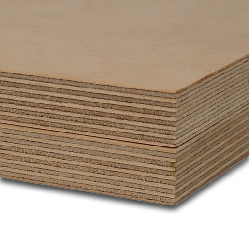 Koskisen Multiplex Fins berken WBP Ext. Verlijmd CP/CP (WG+/WG+) - CARB2 - 1525x3050x21mm.