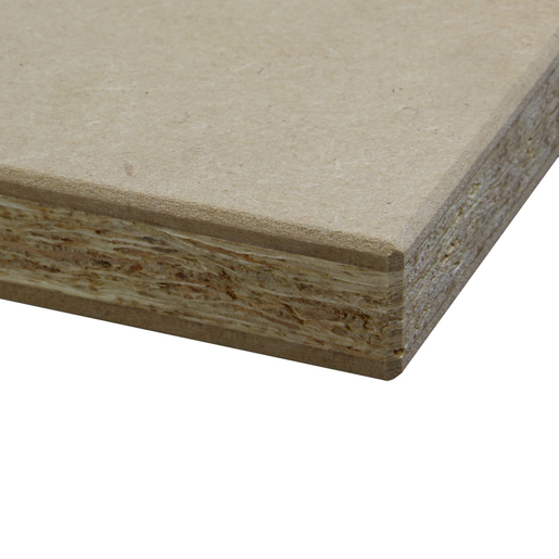 OSB Populier met MDF Populier dek 1250x3050x18,5mm.