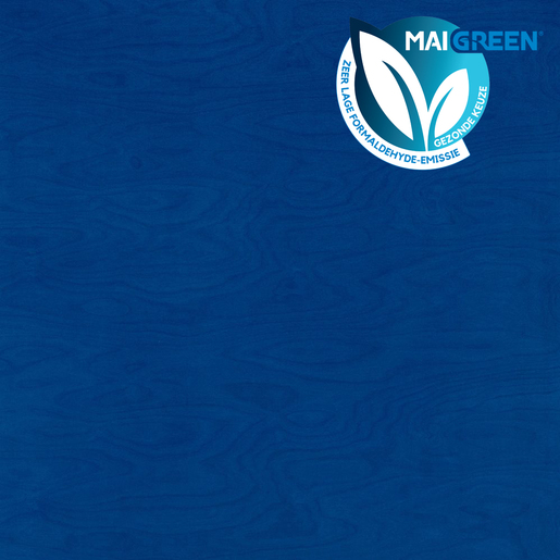 Koskidecor_Eco_Transparant_dark_blue_ral_5010_Maigreen_Zeer_Lage_Formaldehyde-emissie