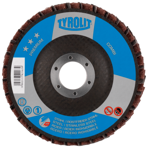 Lamellenschijf Premium Combi 125x22mm P120/Medium Doos à 5 ST 