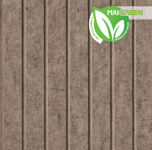 PET-Viltpaneel V-cut 22,5 °, Steek V-cut 30mm Kleur NF-09-003 Sand Brown 1200X2400X9MM