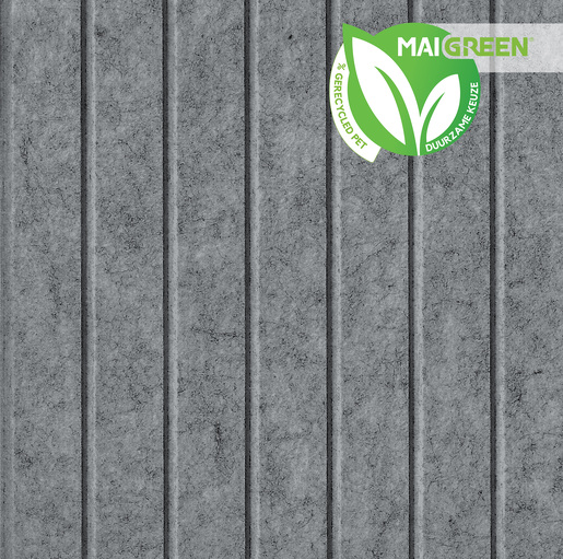 PET-Viltpaneel V-cut 22,5 °, Steek V-cut 30mm Kleur NF-09-011 Brown/Grey 1200X2400X9MM