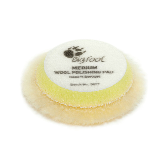 RUPES 9.BW70M Yellow Wool Polishing Pad Medium Ø50/65mm 
