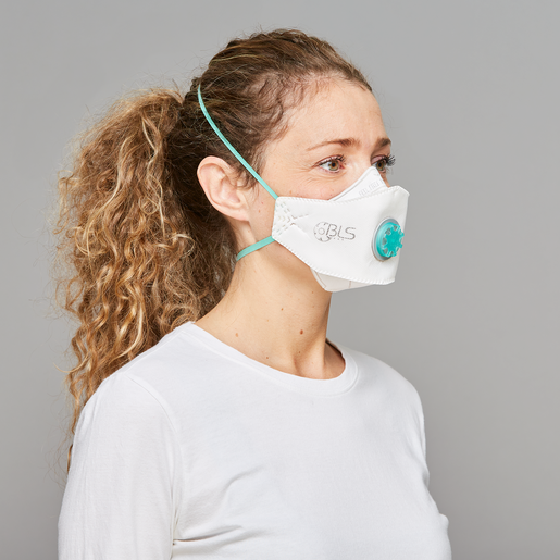 Stofmasker vouw met ventiel BLS680Next FFP2 NR D maat M/L Doos à 10 ST 