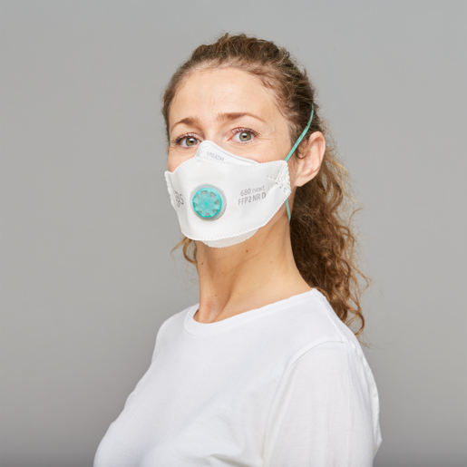 Stofmasker vouw met ventiel BLS680Next FFP2 NR D maat M/L Doos à 10 ST 
