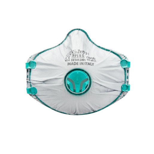 Stofmasker cupvorm BLS Zer0 31 FFP3 R D groen ventiel Doos à 10 ST 