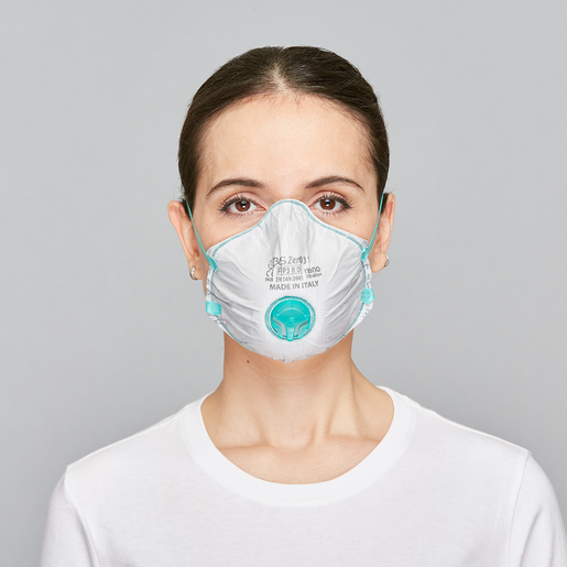 Stofmasker cupvorm BLS Zer0 31 FFP3 R D groen ventiel Doos à 10 ST 