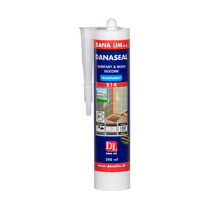 Danaseal siliconenkit sanitair en bouw 514 medium grijs 300 ML Doos à 12 ST 