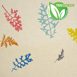 Organoid Natural Surfaces COLOUR SPLASH, Flax fleece ROL BREEDTE 960MM