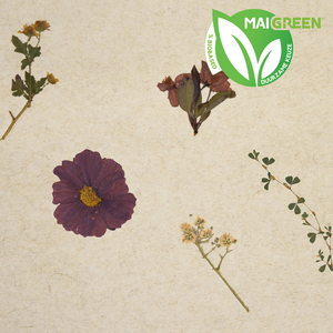 Organoid Natural Surfaces VIOLETTE, Flax fleece ROL BREEDTE 960MM