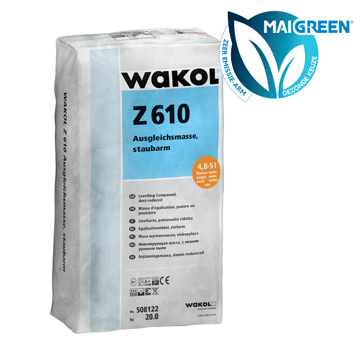 Wakol Z610 Egaliseermiddel - Stofarm - Zeer emissiearm - 20 KG