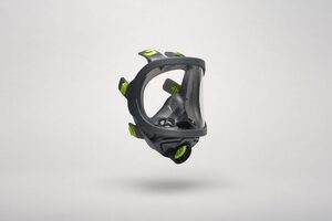 Volgelaatsmasker met RD40 aansluiting BLS 2150, Klasse 2, Vizier: polycarbonaat, Materiaal: thermoplastisch rubber 