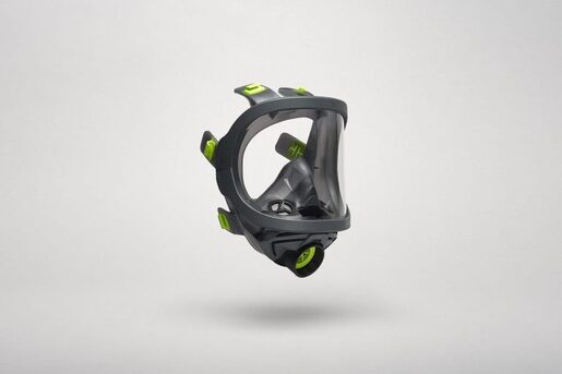 Volgelaatsmasker met RD40 aansluiting BLS 2150, Klasse 2, Vizier: polycarbonaat, Materiaal: thermoplastisch rubber 