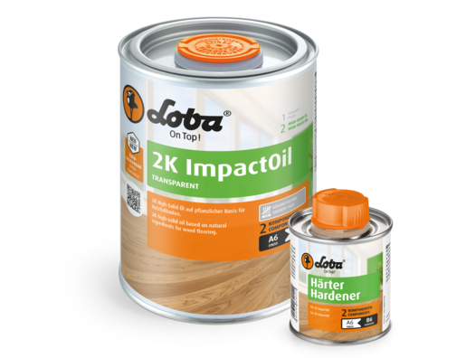 LOBA 2K ImpactOil Transparant 0,75 KG Overlakbaar 