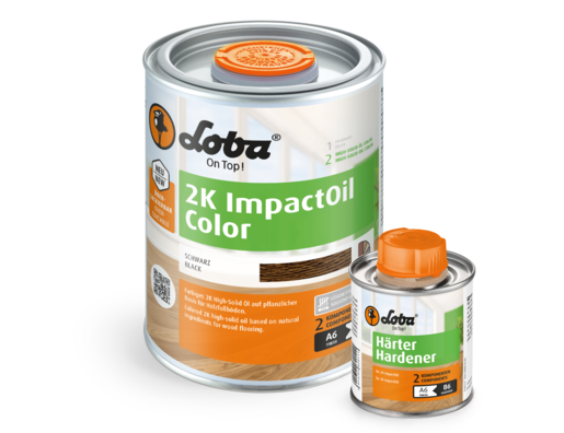 LOBA 2K ImpactOil Black 0,75 KG Overlakbaar 